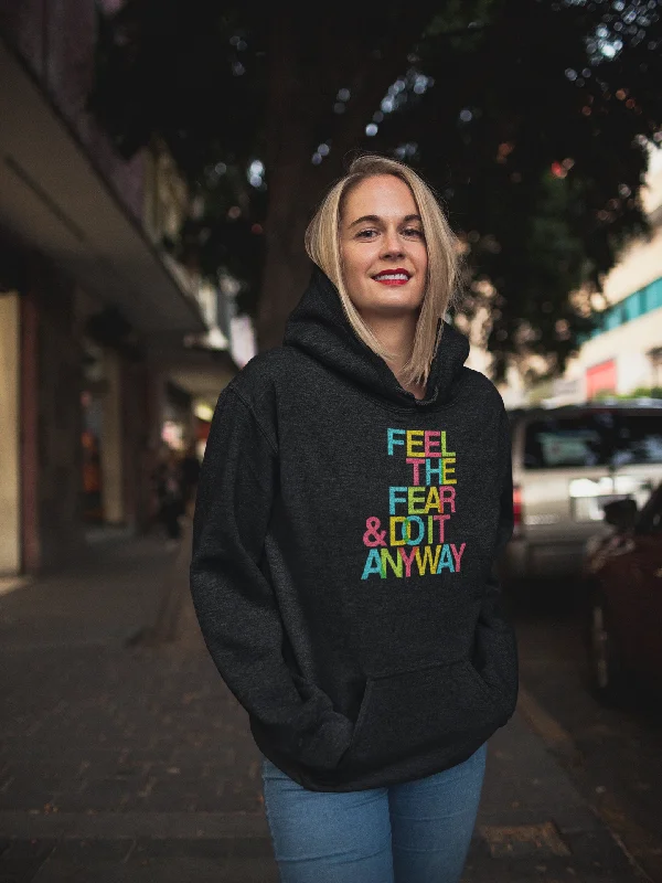 Feel The Fear Women Hoodie Hoodie with Earth Tones Natural Calm