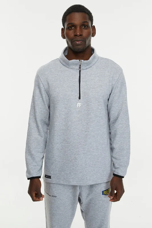 FF / Zipper Sweatshirt Hoodie with Button Classic Timeless