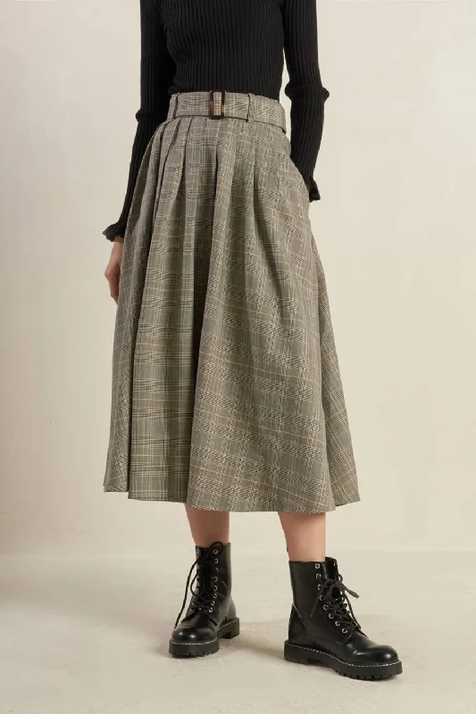 MOODY ALLURE WOVEN FULL SKIRT corduroy skirt durable