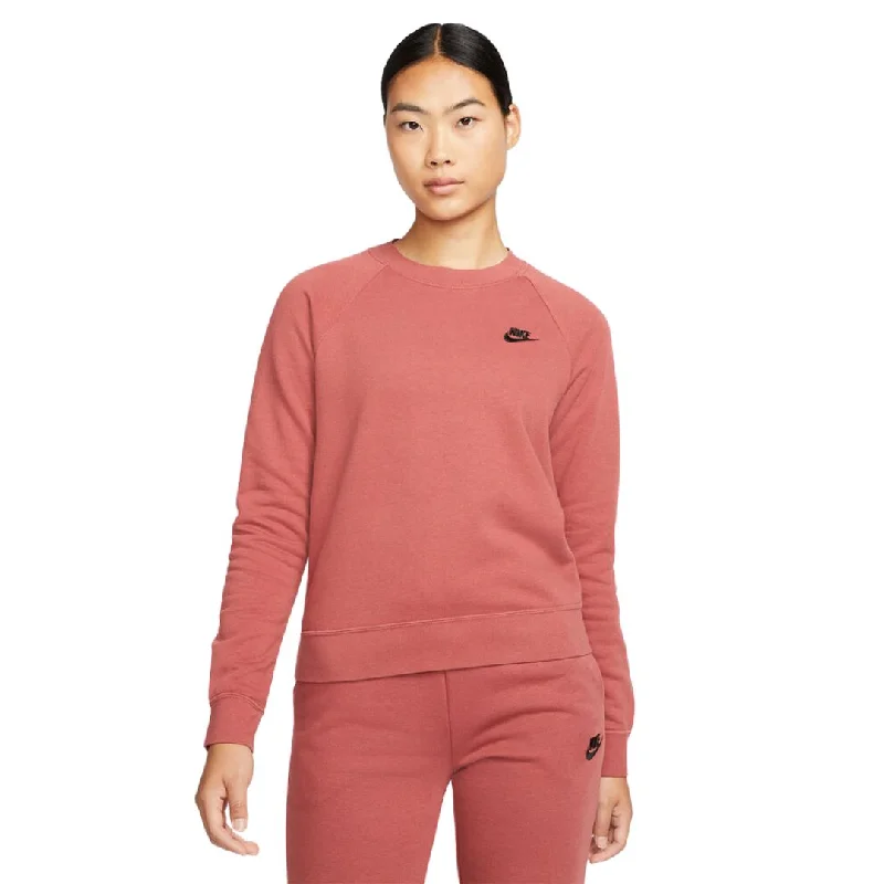 Essential Fleece Crew Sweatshirt Hoodie with Set-In Sleeves Structured Classic