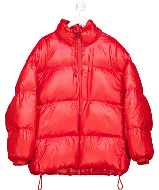 H&M Red Down filled puffer Jacket UK 12 Lace Jacket Ribbed Jacket Sequined Jacket
