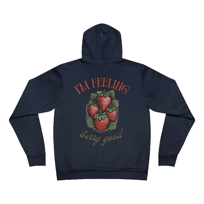 I'm feeling Berry Good RDG Unisex Supply Hoodie Hoodie with Belted Waist Structured Tailored