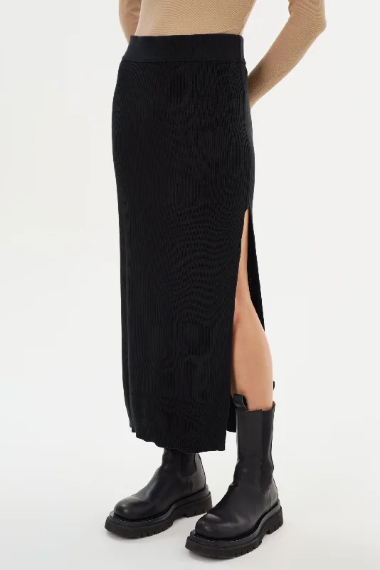 JILLIAN | Knit Midi Skirt slim fit skirt