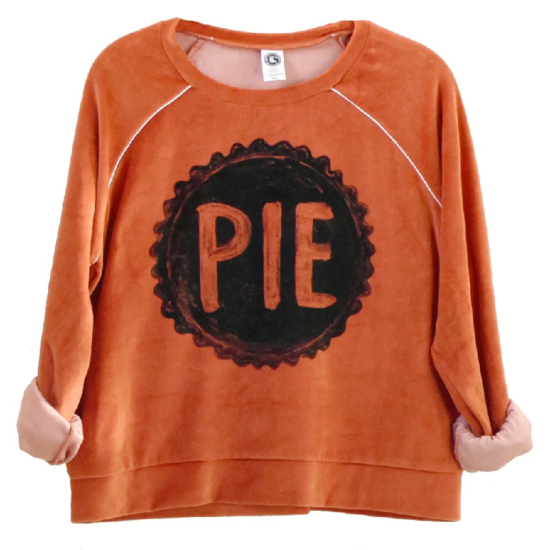 Ladies Orange Crop Top Velour Track Sweatshirt Hoodie with Hem Applique Textured Unique Ladies Orange Crop Top Velour Track Sweatshirt Hoodie with Hem Applique Textured Unique
