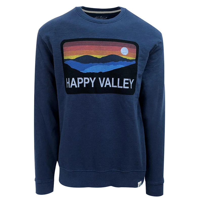 League French Terry Happy Valley Sweatshirt Hoodie with Print Artistic Unique