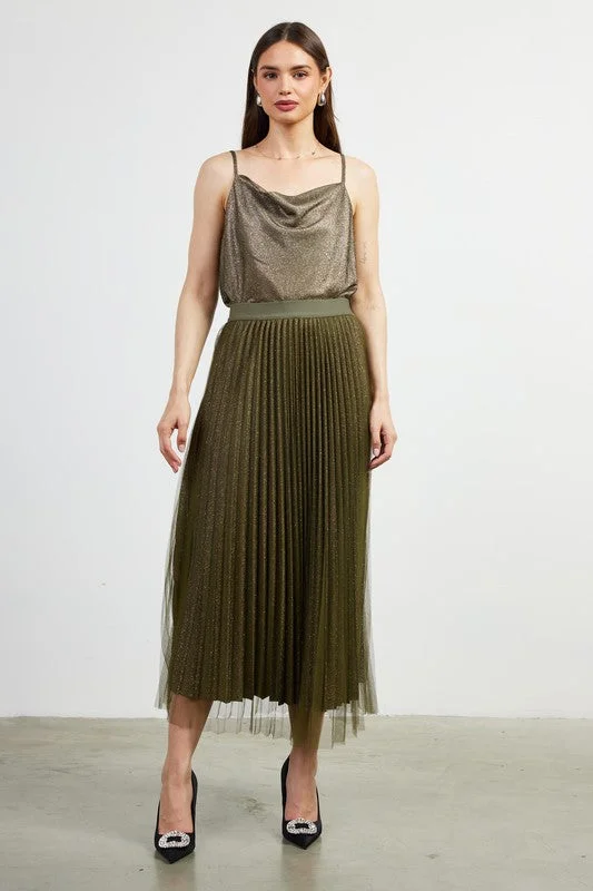 Celeste Midi Skirt leather skirt durable