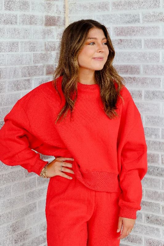 Making Spirits Bright Crewneck Sweatshirt Hoodie with Hem Applique Textured Unique