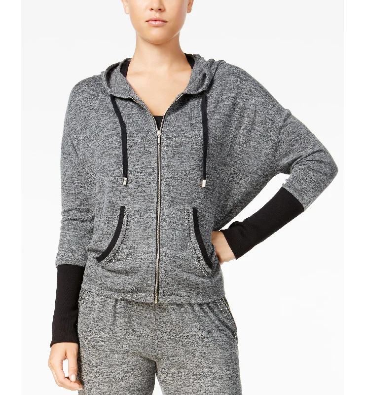 Material Girl Active Juniors Embellished Hoodie Hoodie with Print Artistic Unique