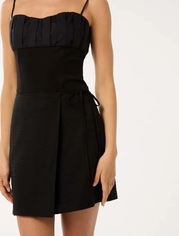 Milani Wrap Mini Skirt tiered skirt playful