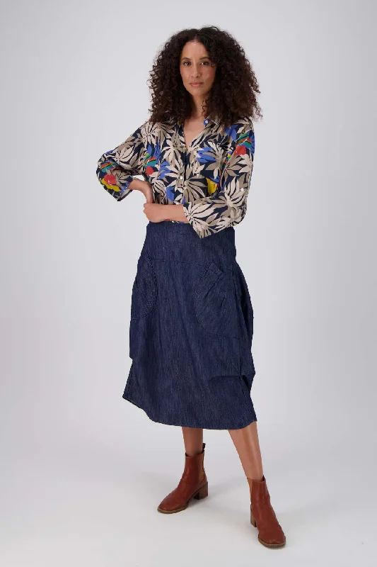 Milwaukee Classic Denim Skirt Dark Wash summer skirt style
