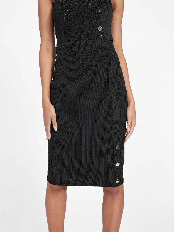 Mina Ribbed Skirt velvet skirt sumptuous