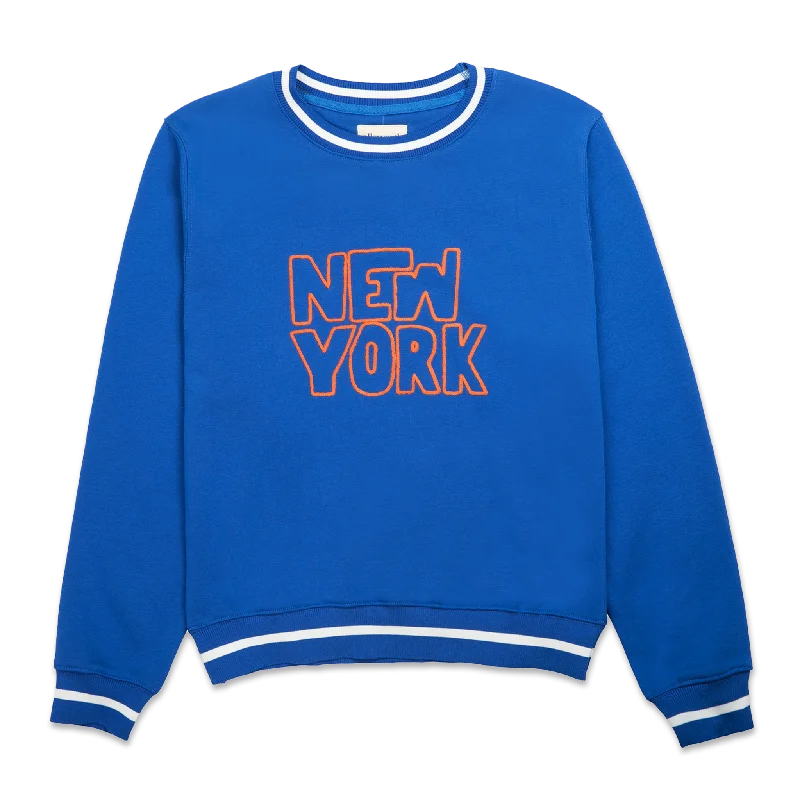 New York Sweatshirt Hoodie with Zipper Versatile Modern
