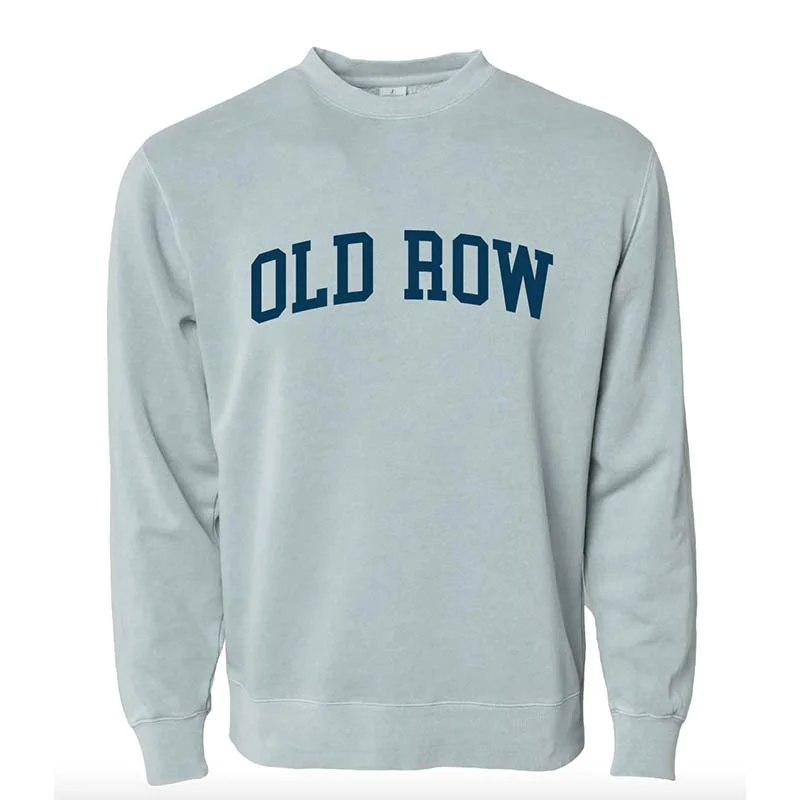 Old Row Arch Crewneck Sweatshirt in Sage Hoodie Crop Top Short Trendy