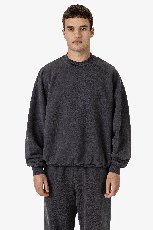 PLU07GD - 16oz. Garment Dye Plush Fleece Pullover Crewneck Sweatshirt Hoodie with Pocket Utility Practical PLU07GD - 16oz. Garment Dye Plush Fleece Pullover Crewneck Sweatshirt Hoodie with Pocket Utility Practical