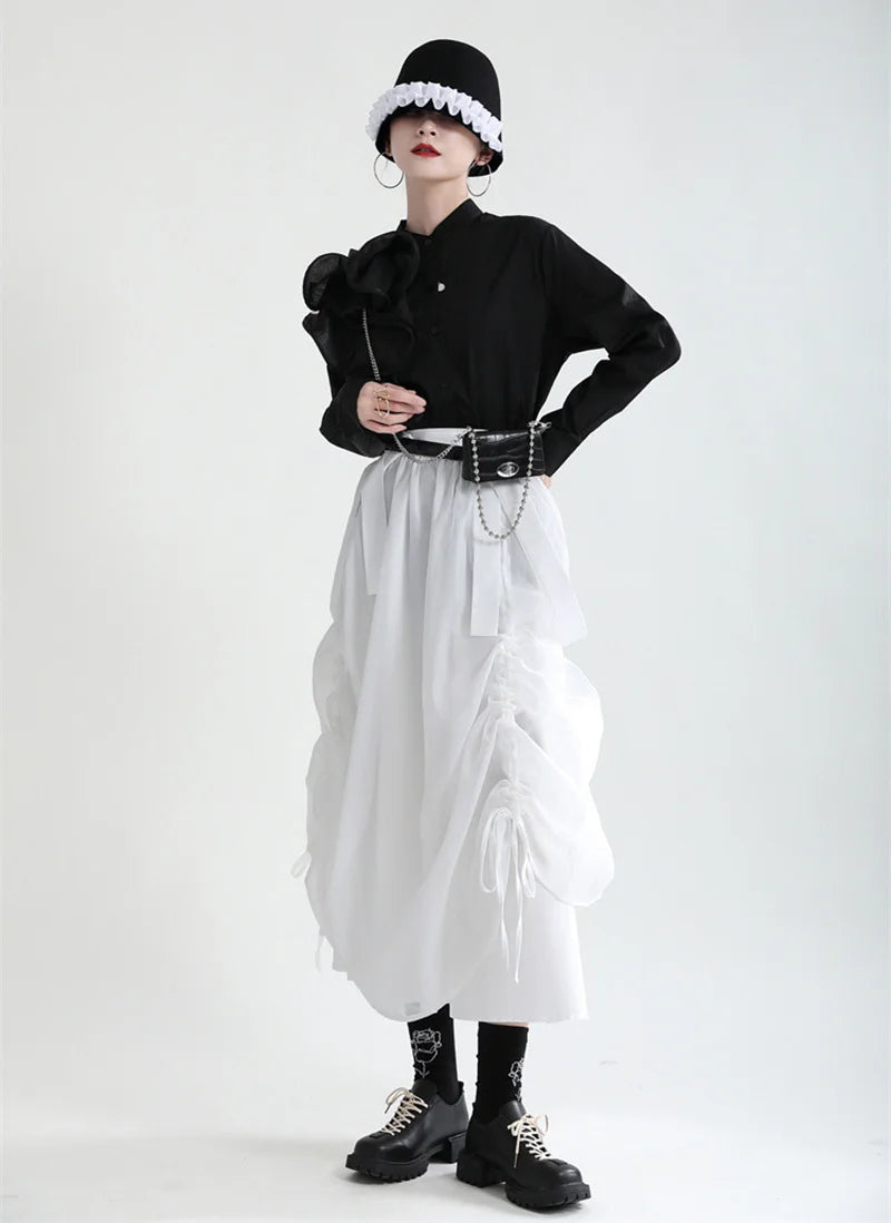 Ranada Rouched Overall Skirt lace skirt elegant