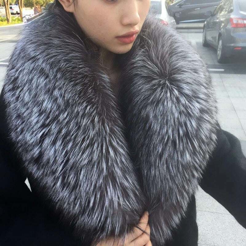 Real Fox Fur Collar For Women Men Coat Jacket Shawl Wraps Winter Warm Fur Collar Extra Large Size Neck Warmer Fur Scarf Shawls Faux Fur Jacket Real Fur Jacket Shearling Jacket Real Fox Fur Collar For Women Men Coat Jacket Shawl Wraps Winter Warm Fur Collar Extra Large Size Neck Warmer Fur Scarf Shawls Faux Fur Jacket Real Fur Jacket Shearling Jacket