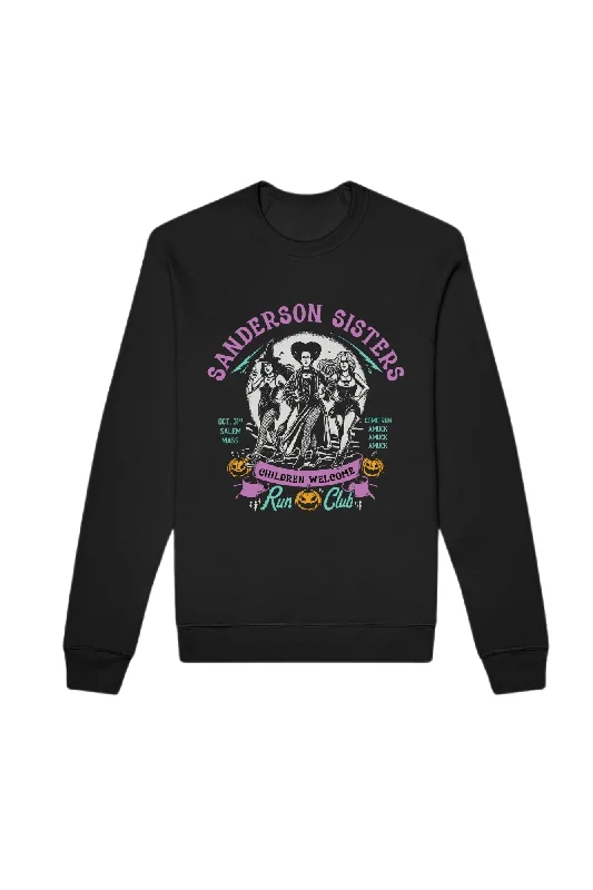 Sanderson Sisters Run Club Sweatshirt Hoodie with Ribbed Hem Stretchable Secure