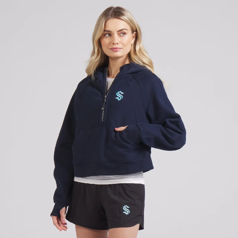 Seattle Kraken lululemon Scuba Oversized Navy Hoodie Zip Hoodie Drawstring Kangaroo Pocket Seattle Kraken lululemon Scuba Oversized Navy Hoodie Zip Hoodie Drawstring Kangaroo Pocket