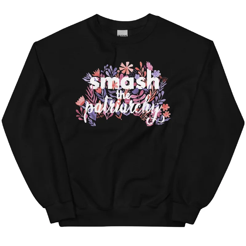 Smash The Patriarchy -- Sweatshirt Hoodie with Fur Luxurious Winter
