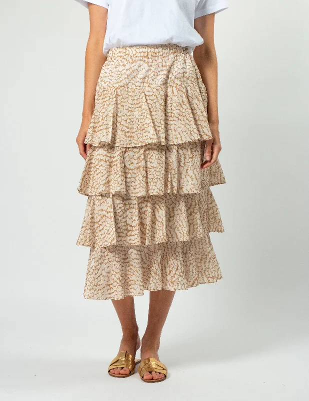 Stella + Gemma Nelly Skirt - Birds Of A Feather silk skirt lustrous