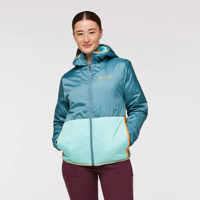 Teca Calido Hooded Jacket - Womens Front Pockets Side Pockets Patch Pockets
