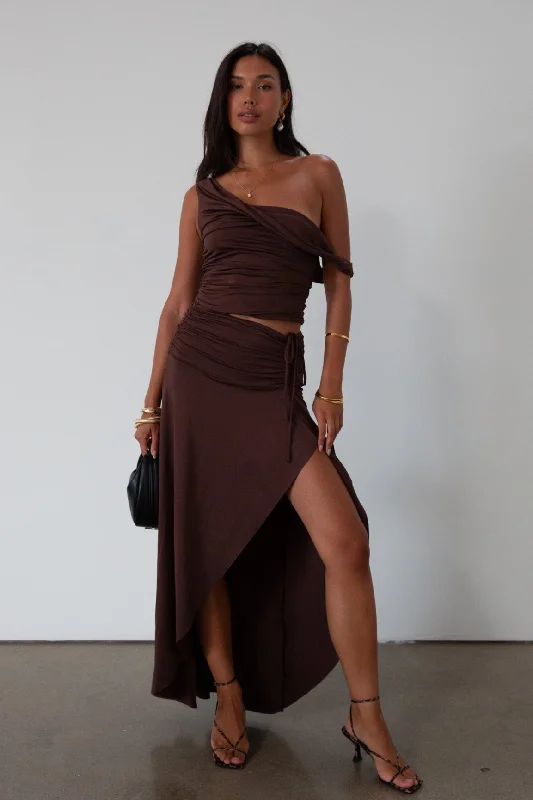 Turn My Head Maxi Skirt by NIA mini skirt trendy