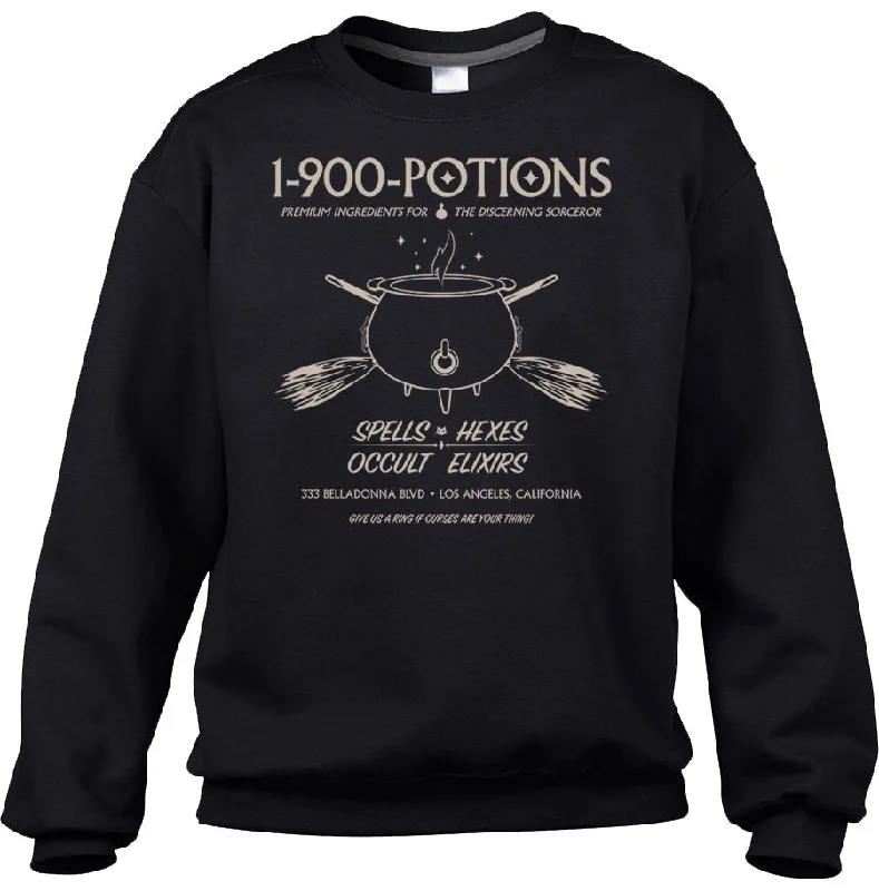 Unisex 1 900 Potions Witch Sweatshirt Hoodie with Crew Neck Simple Timeless