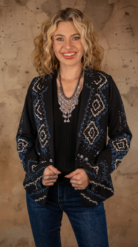 Willow Black Embellished Jacket Jacket Blazer Coat