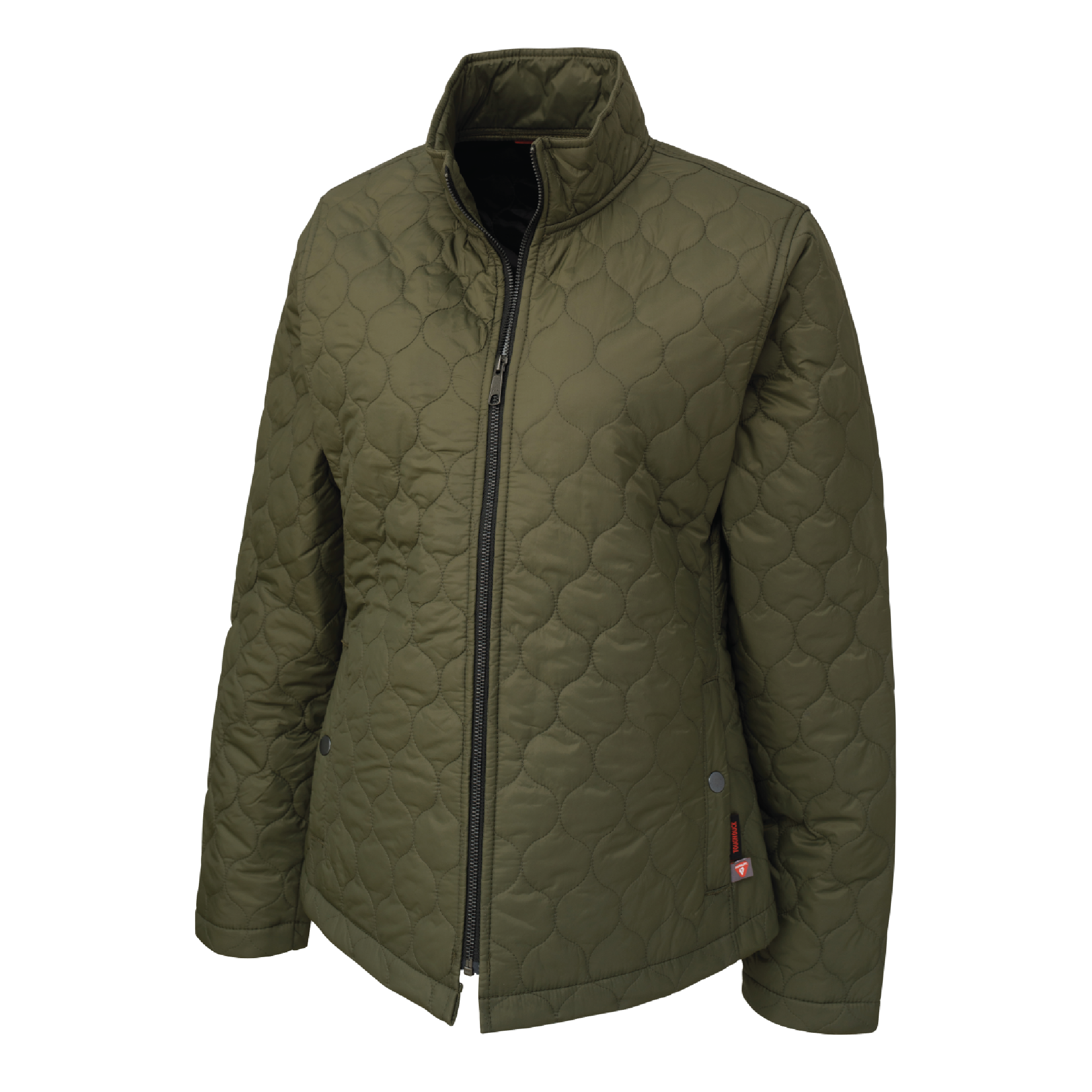 Women’s Quilted Jacket With Primaloft® Insulation Satin Fabric Silk Fabric Chiffon Fabric