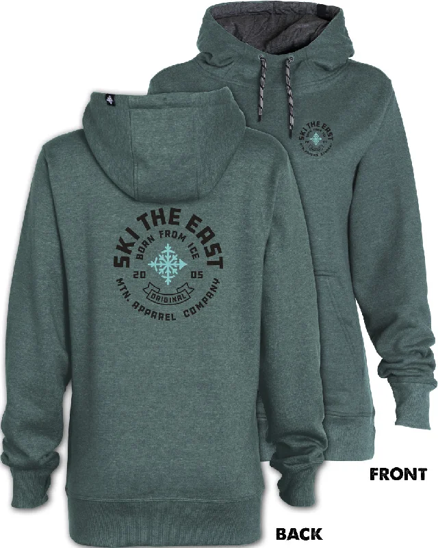 Women's Icon Hoodie - Pine Hoodie with Half-Zip Sporty Casual