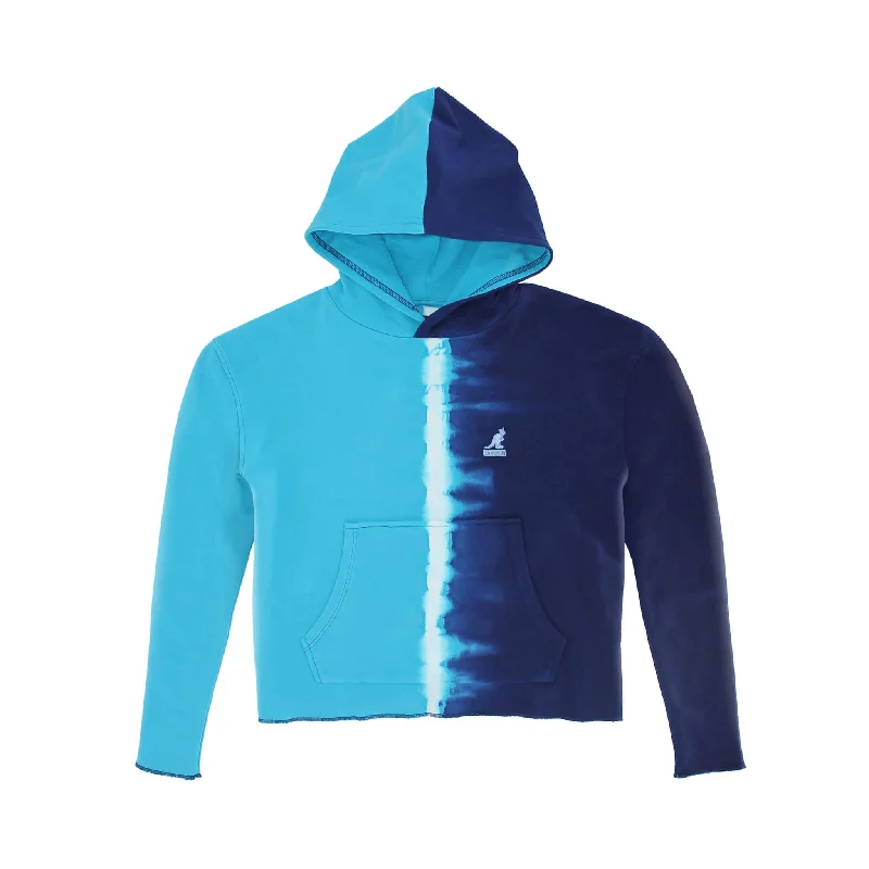 Kangol Women's Tie Dye Hoodie Hoodie with Hem Contrast Bold Stylish