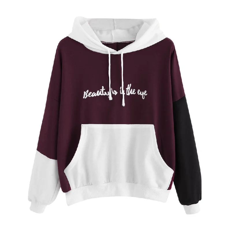 Womens Letters Long Sleeve Hoodie Sweatshirt Hooded Pullover Tops Blouse Hoodie with High-Low Hem Asymmetrical Trendy Womens Letters Long Sleeve Hoodie Sweatshirt Hooded Pullover Tops Blouse Hoodie with High-Low Hem Asymmetrical Trendy