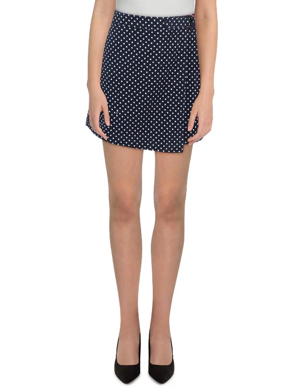 Womens Polka Dot Mini Skort lace skirt intricate