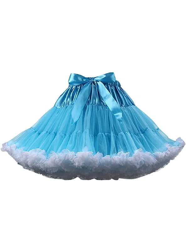 Women's Puffy Tulle Tutu Skirt spandex blend skirt